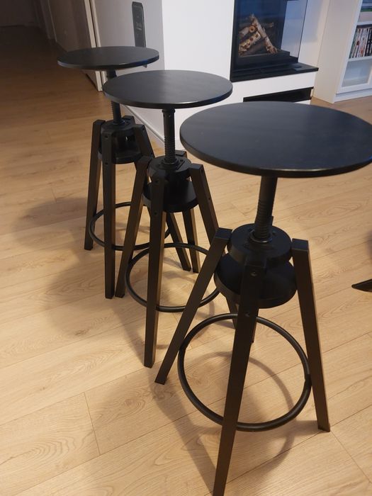 Ikea Dalfred Hoker krzesło barowe 3 szt