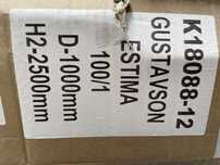Kaseta bezościeżnicowa drzwi przesuwnych Gustavson Estima 100 x 2500