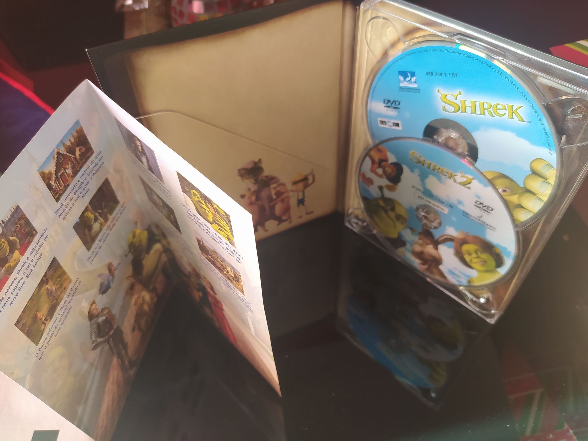 DVD Shrek 1 & 2 Edição Coleção Digipack