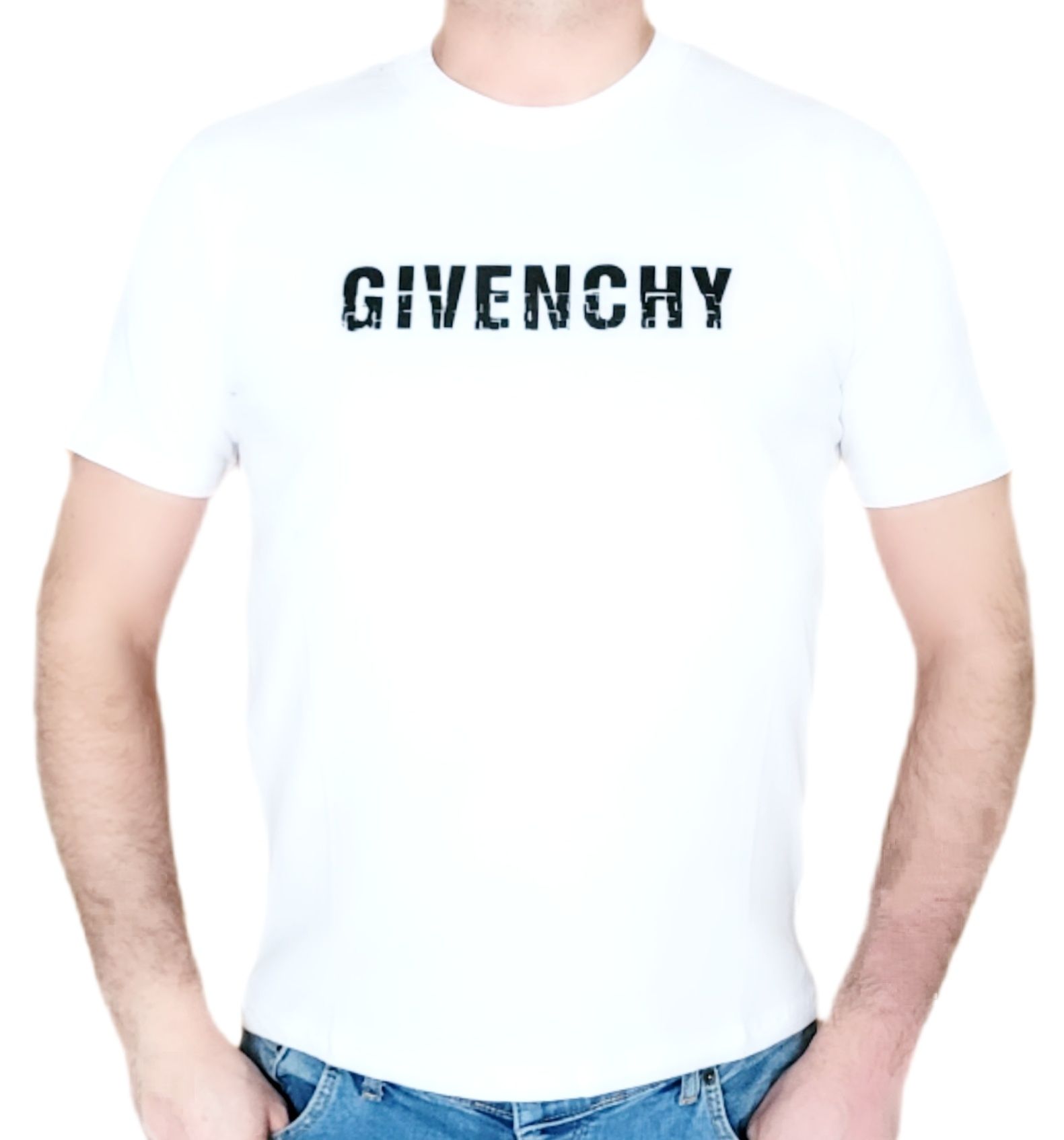 Koszulka T-Shirt  Męski Givenchy Paris  biała