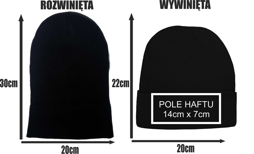 CZAPKA zimowa z haftem MONSTER ENERGY na prezent