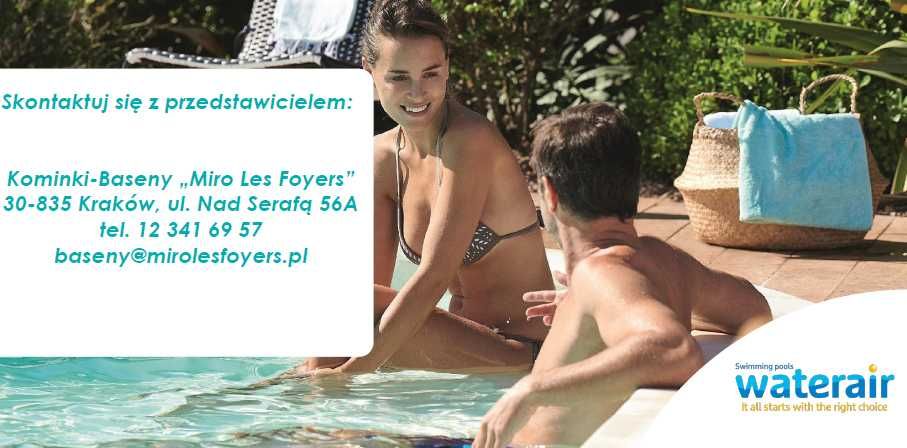 Basen Waterair Elsa 6,43x3,57m z schodami gotowy zestaw do montażu
