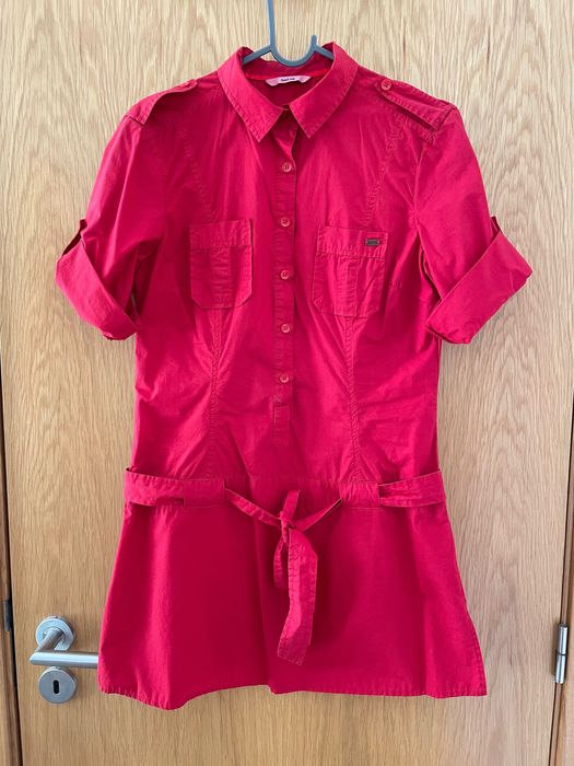 Vestido camiseiro vermelho da Salsa - M