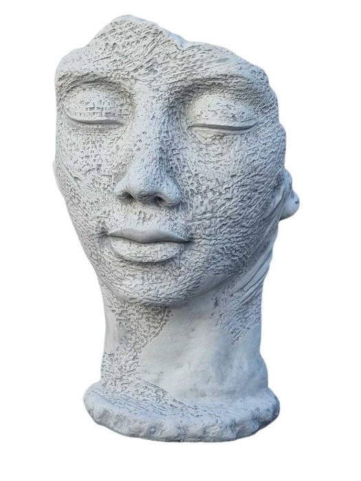 figura ogrodowa twarz popiel 120 cm