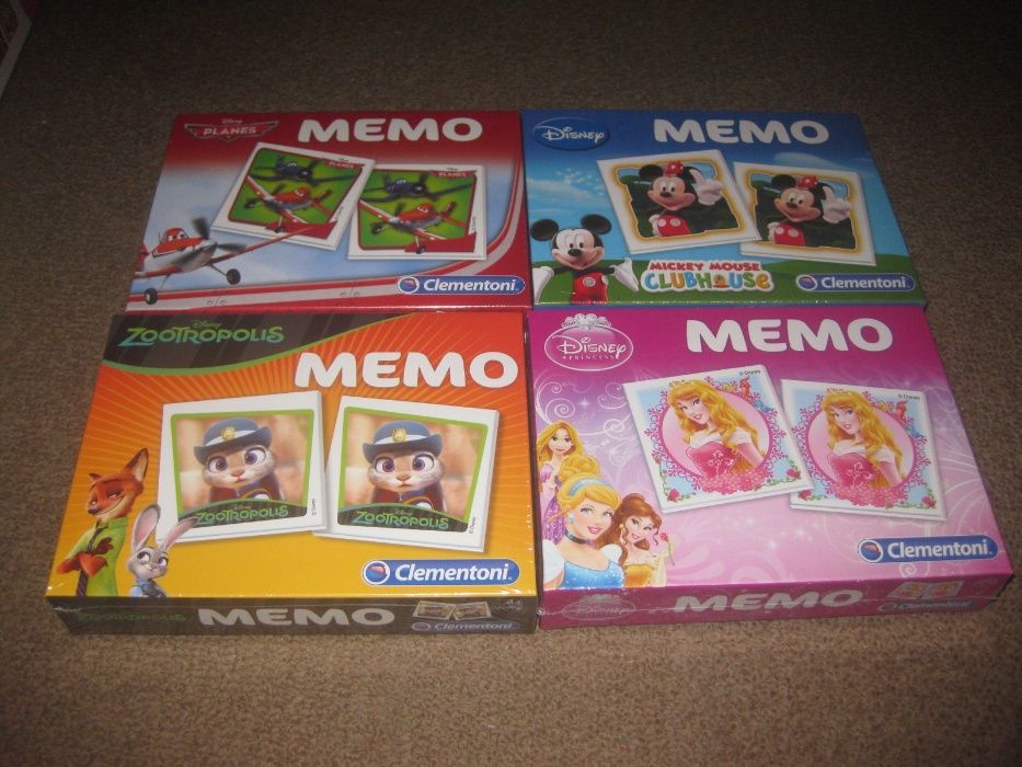 4 jogos da Memória da Disney/Novos e Embalados!