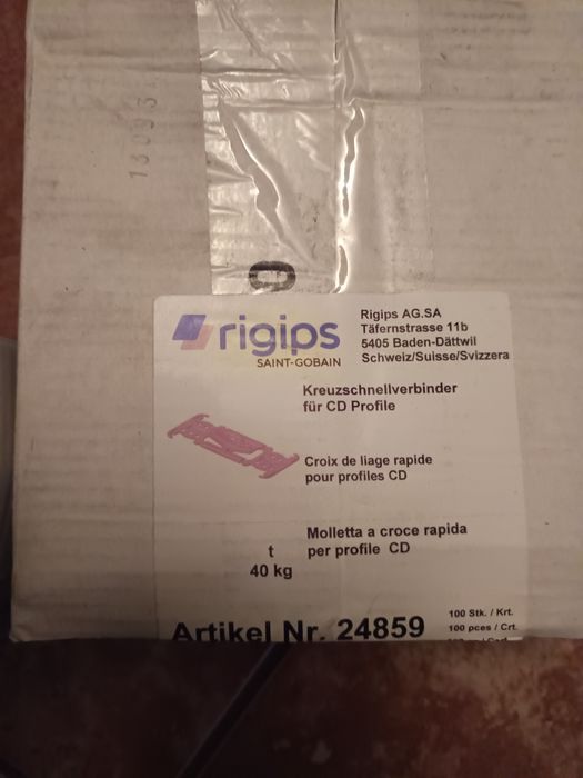 Łącznik krzyżowy Knauf, Rigips