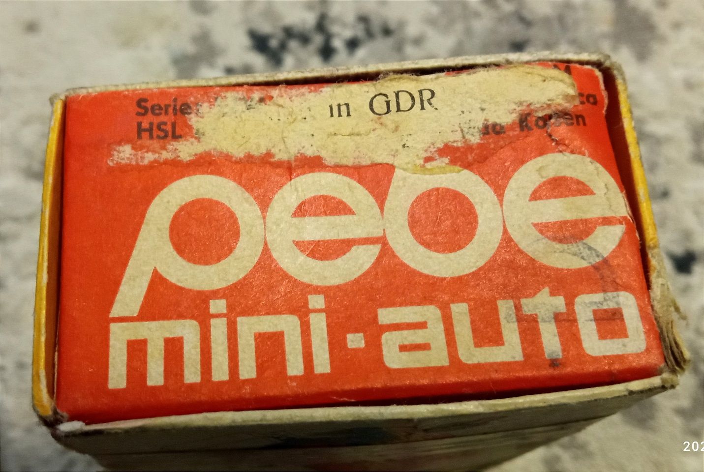 Klocki Pebe mini autka 1970.