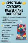 Czyściwo kolorowe bawełniane