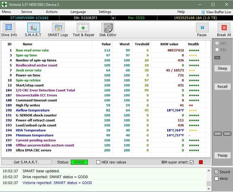 Dysk Seagate SV35 3,5 ST1000VX000 monitoring nas 1TB testowany sprawny