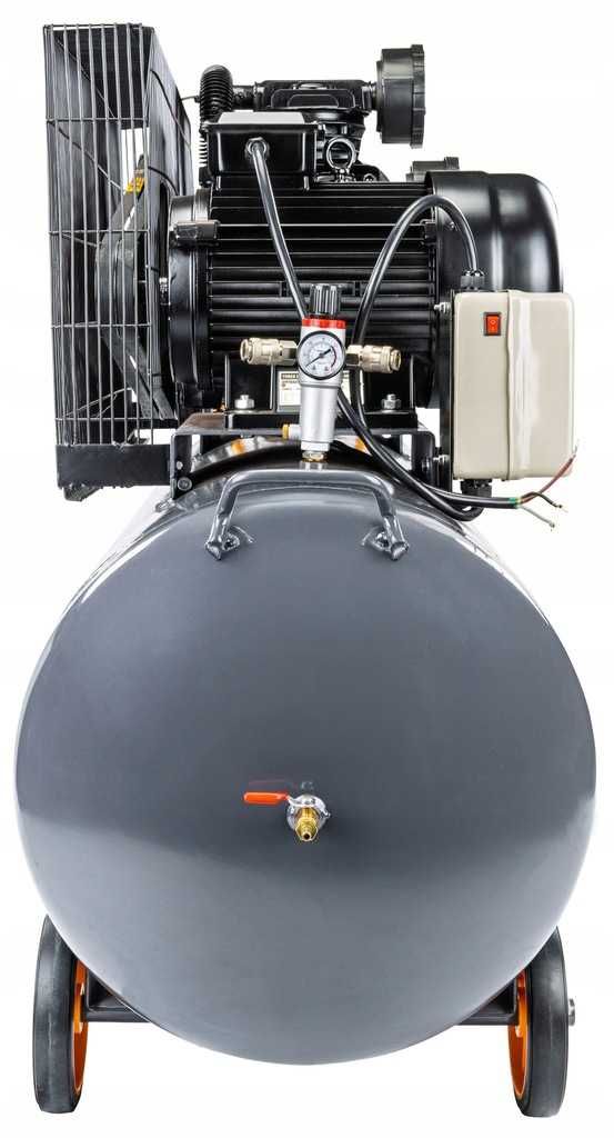 KOMPRESOR OLEJOWY 300 L 8 BAR SPRĘŻARKA 400V 1200l/min + WĄŻ 15 metrów
