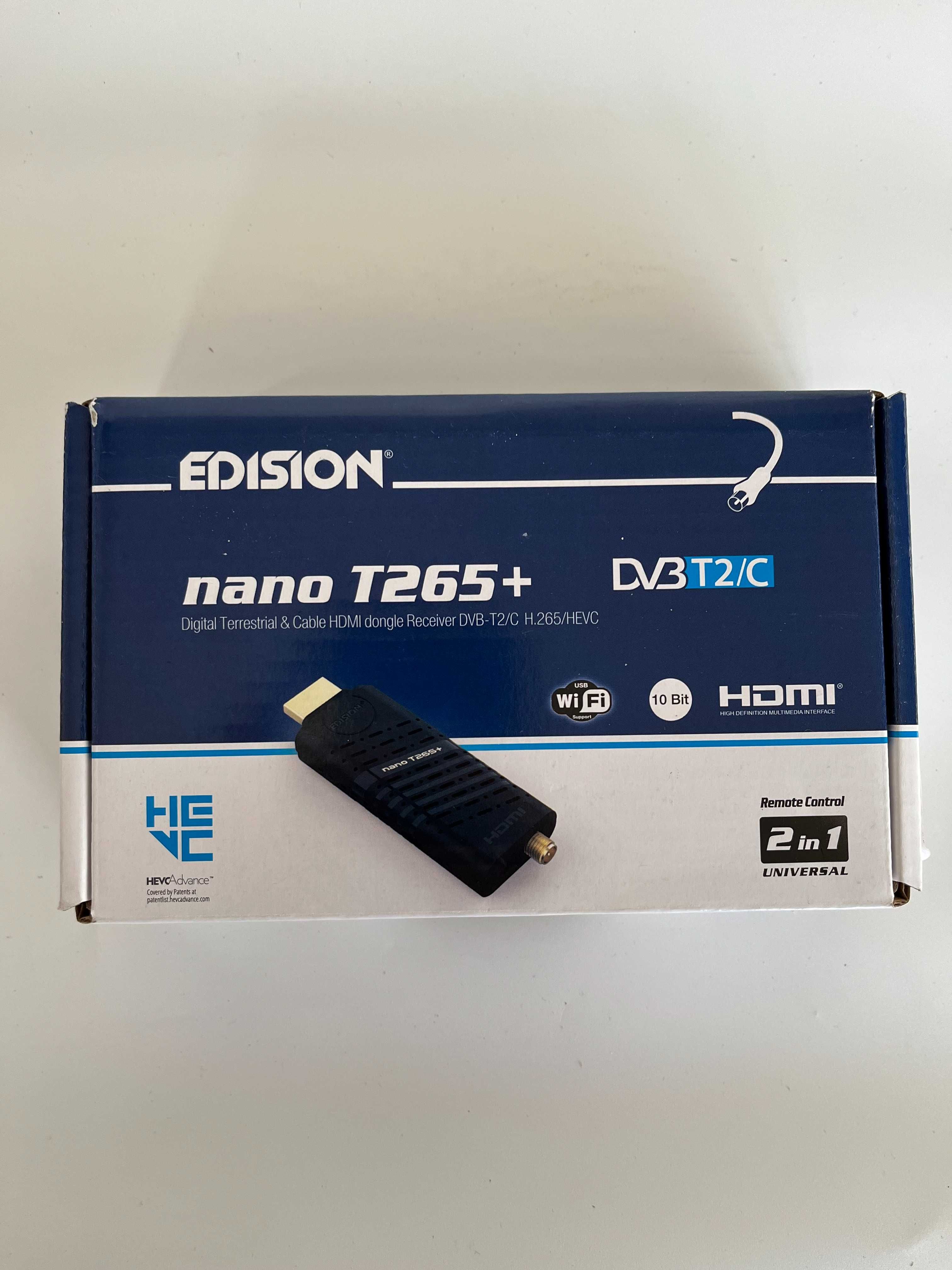 Odbiornik DVB-T/T2/C Edision Nano T265+