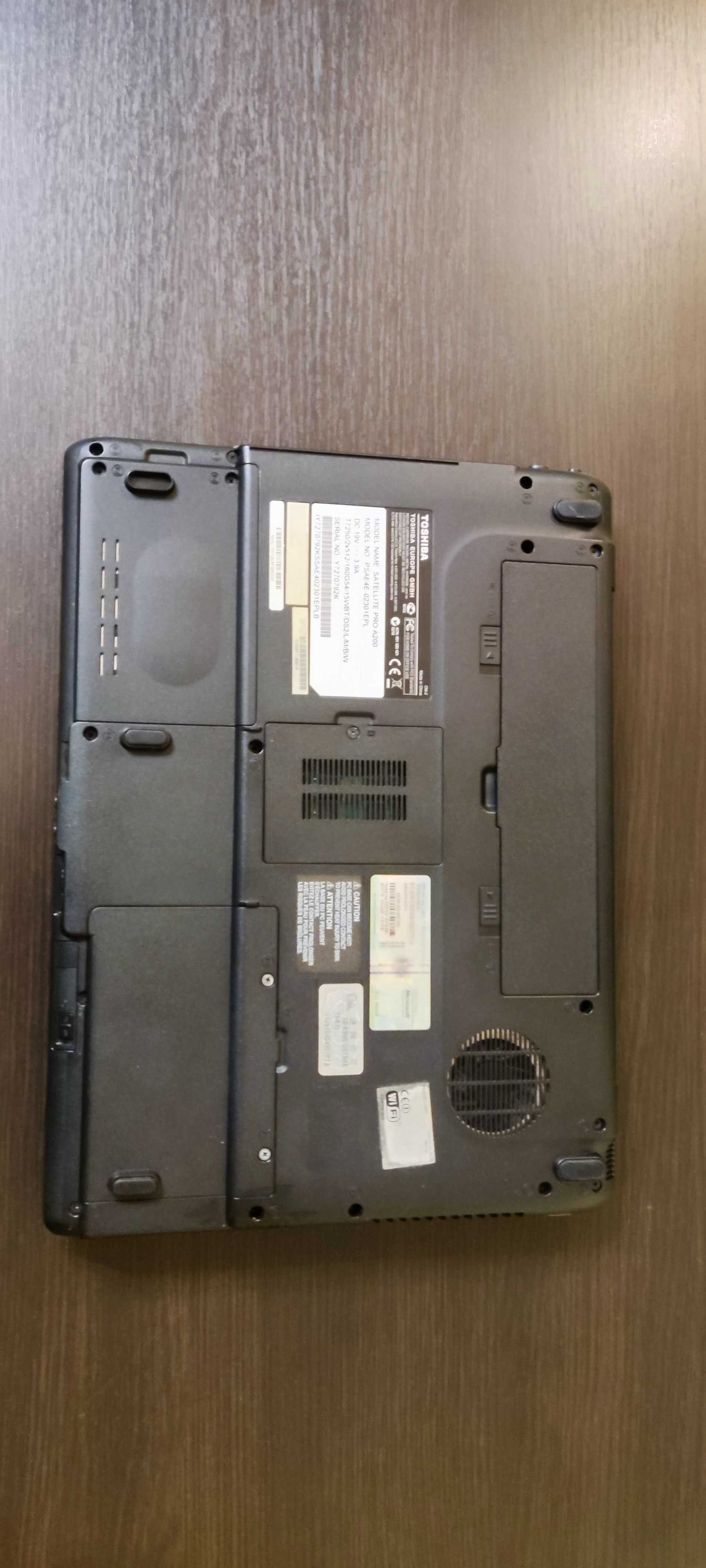 Laptop Toshiba Satellite Pro A200 / Core 2 Duo / 2BG RAM / HDD 160GB