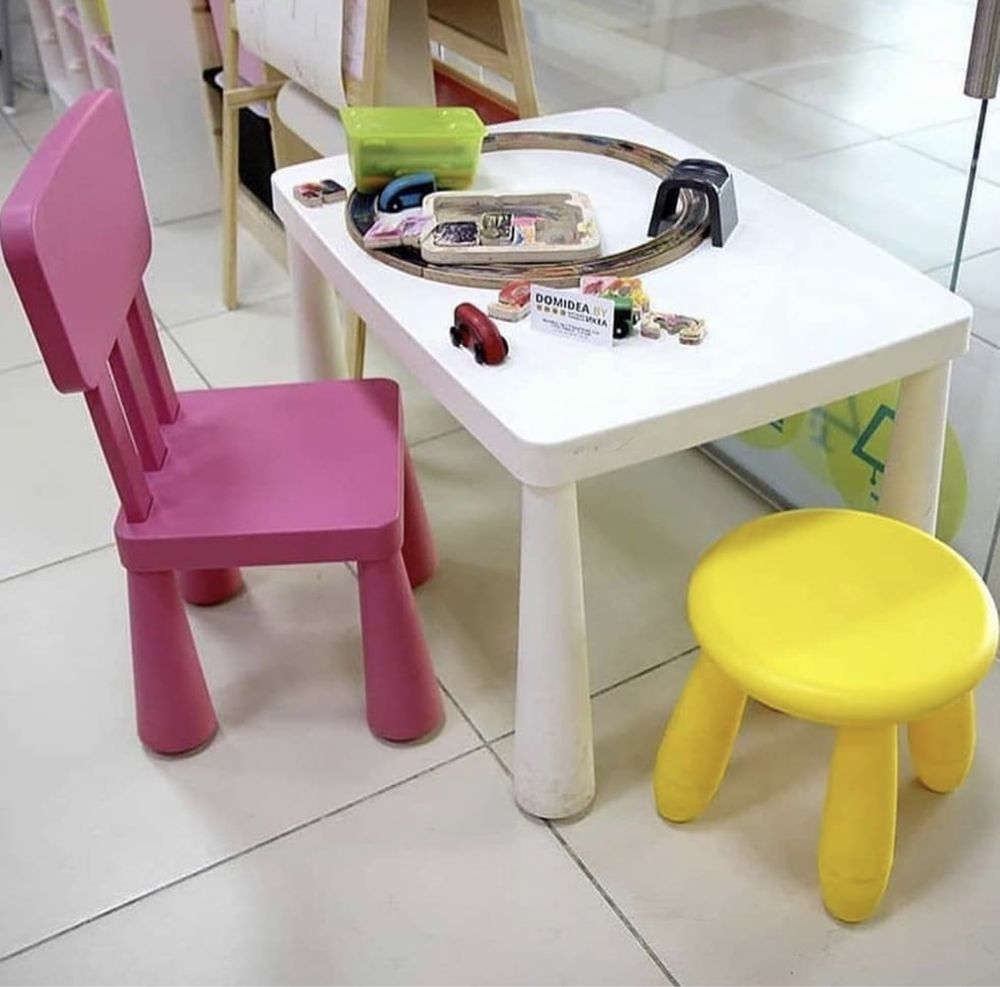 детская мебель Ikea Mammut  набор детский стол+стул дитячий стіл