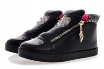 Botki Buty Spotowe Dziecięce Czarne 5071 Rozmiar: 36