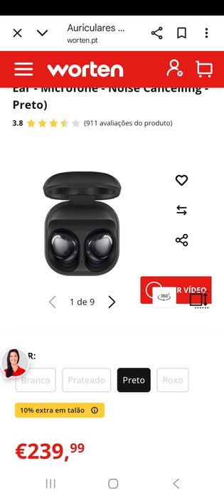 Vendo relógio Samsung galaxy 4 e Samsung buds pro