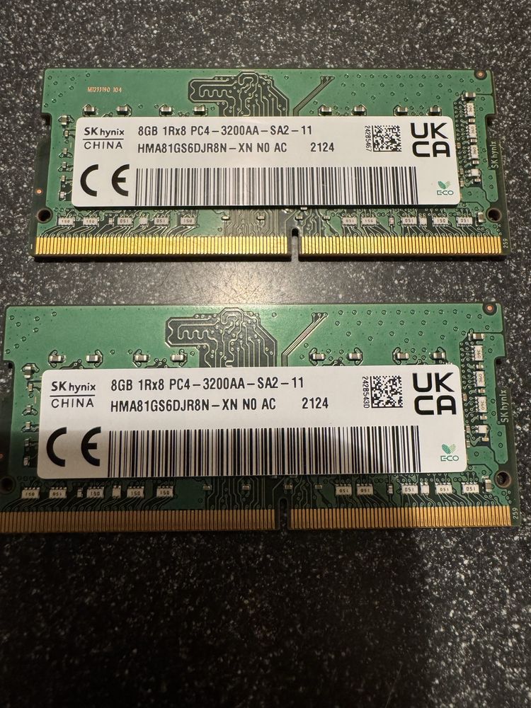 SkHynix 16gb (2 x 8gb) 3200mhz DDR4 sodimm