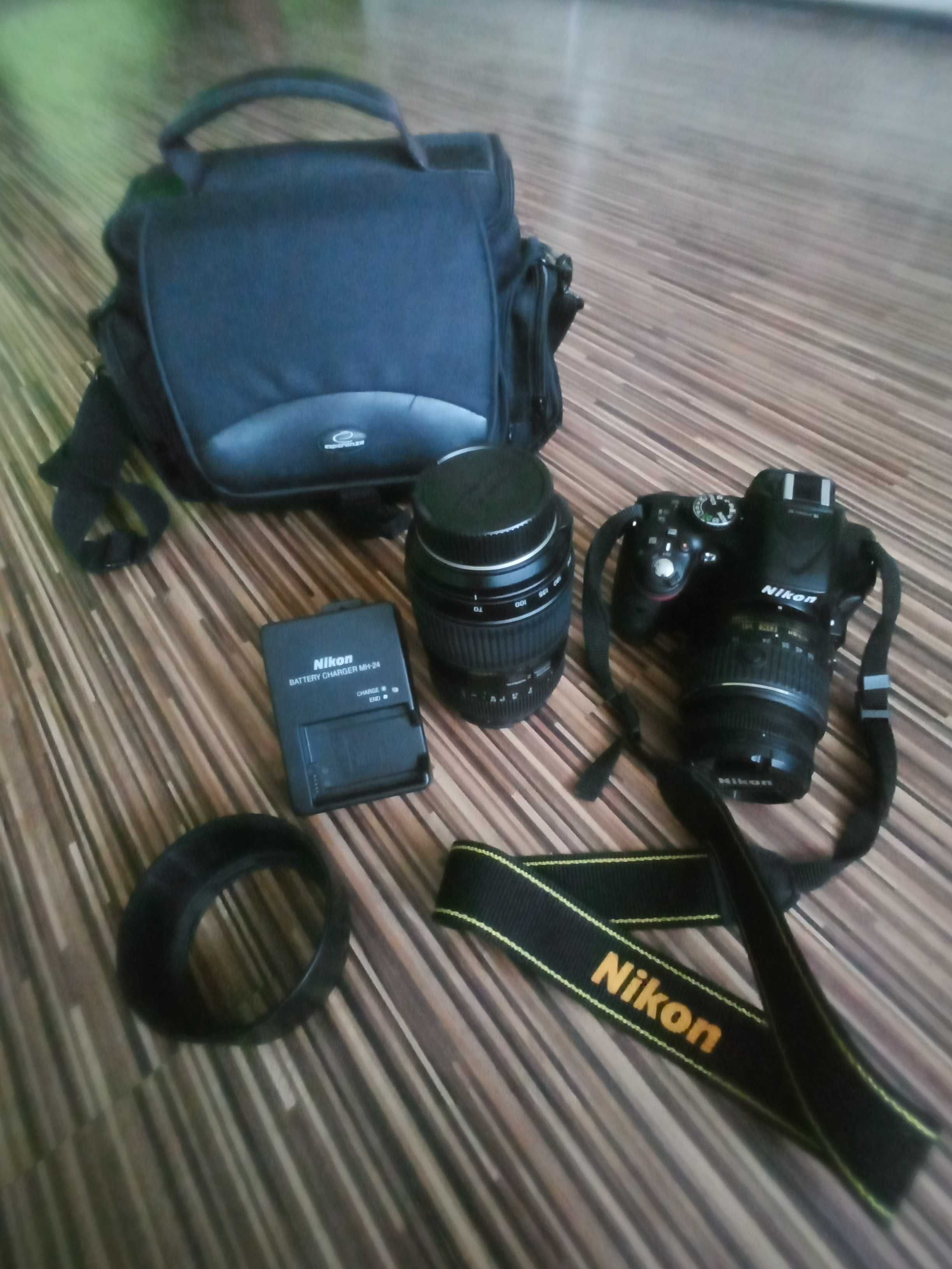 Nikon D5200 + torba i ładowarka