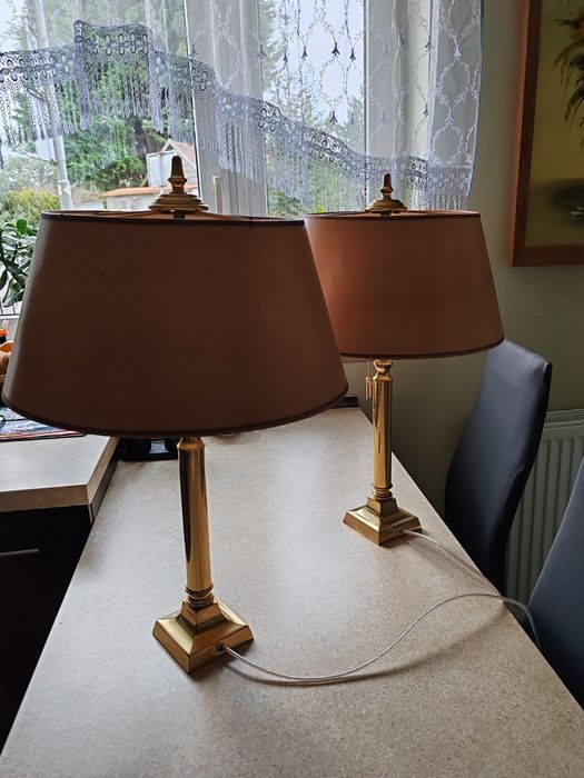 Lampy stojące złote