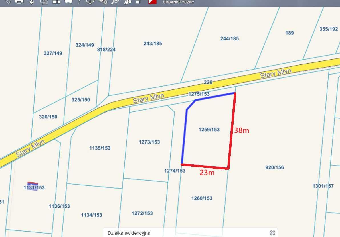Działka budowlana | 800 m2 | Orzesze - Gardawice | Ul. Stary Młyn