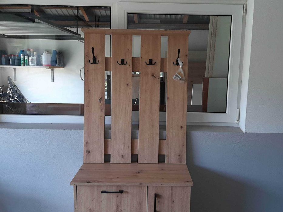 NOWY Komplet do Przedpokoju Dąb Artisan