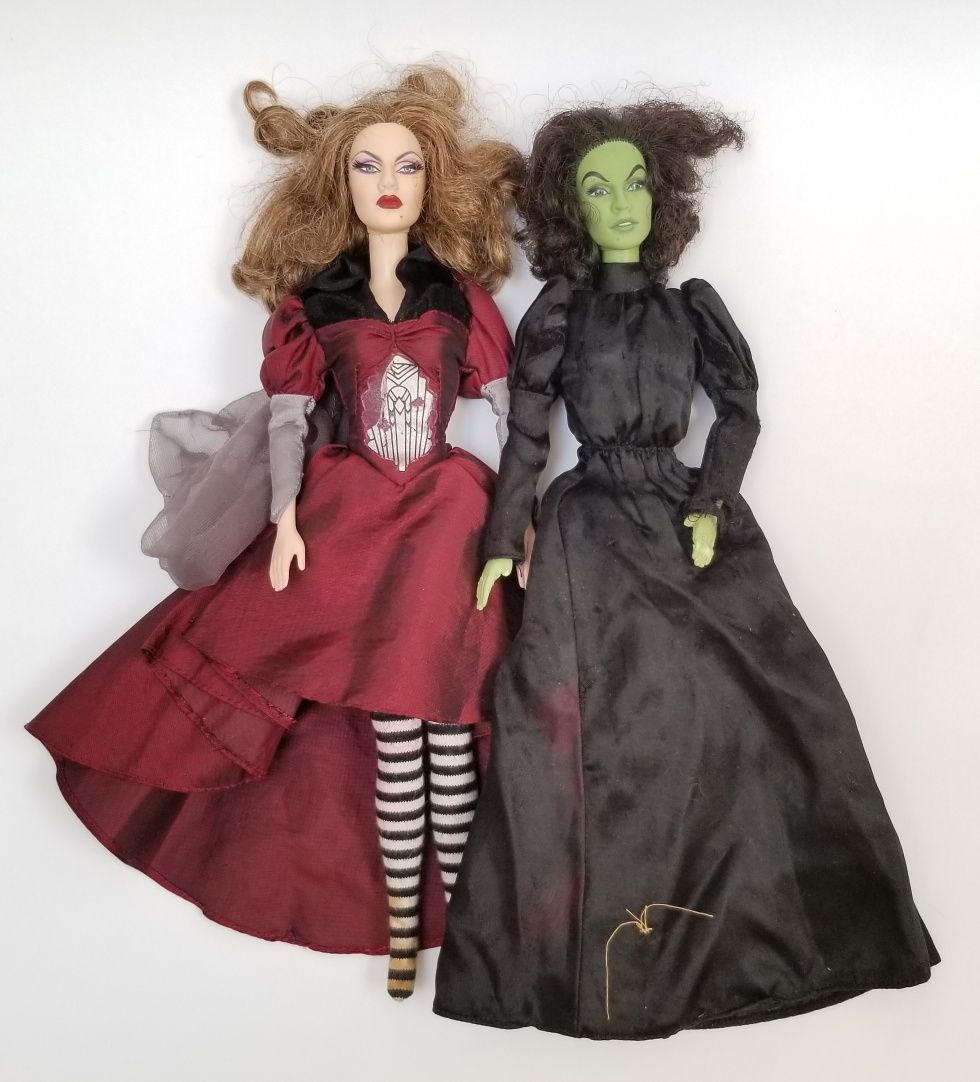 Dwie lalki Barbie Wizard of Oz ( Wicked Witch of the East & West )