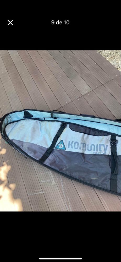 Capa viagem komunity 6’4 ate 3 pranchas surf
