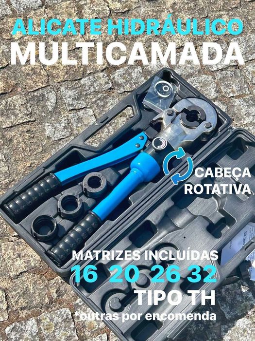 [Novo] Alicate Hidráulico Cravar Multicamada 16-32mm