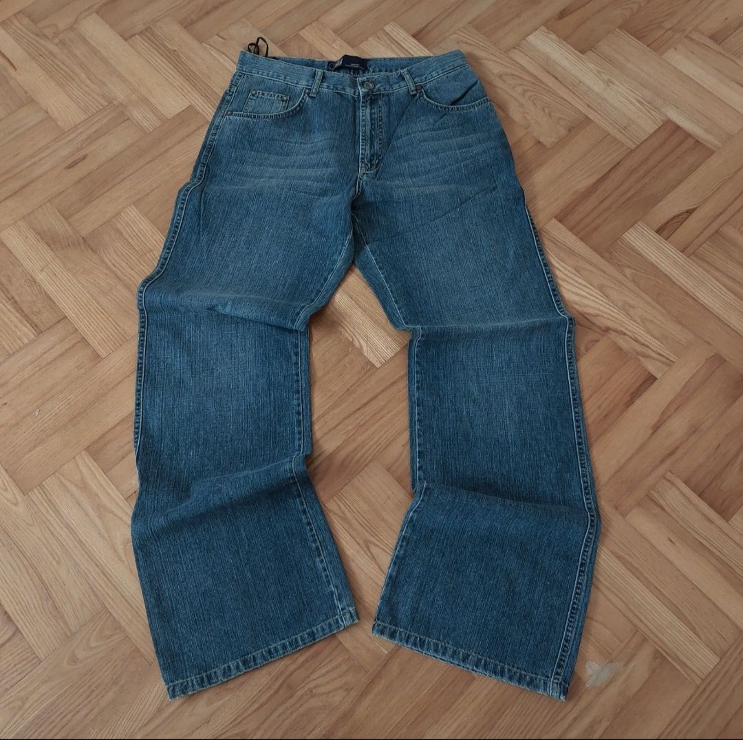 Spodnie eskie baggy skate y2k rap opium affliction Redstar jeans.