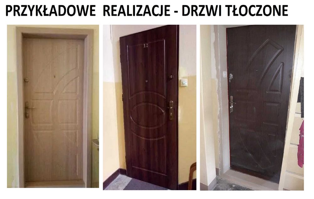 Drzwi zewnętrzne wejściowe , akustyczne z montażem metalowe ocieplone