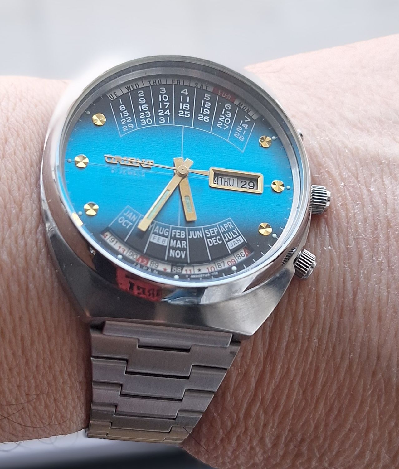 Zegarek Orient Cesarski Patelnia niebieski