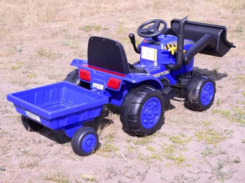 Autko TRAKTOR NA AKUMULATOR Z PRZYCZEPĄ dzieci zabawka jeździk RC