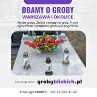 Mycie grobów Warszawa, dekoracja - stała opieka nad grobem od 99 zł