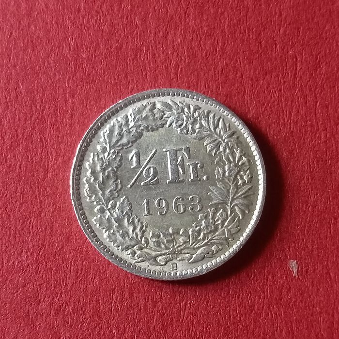 moefa suica 1/2 franco prata 1963