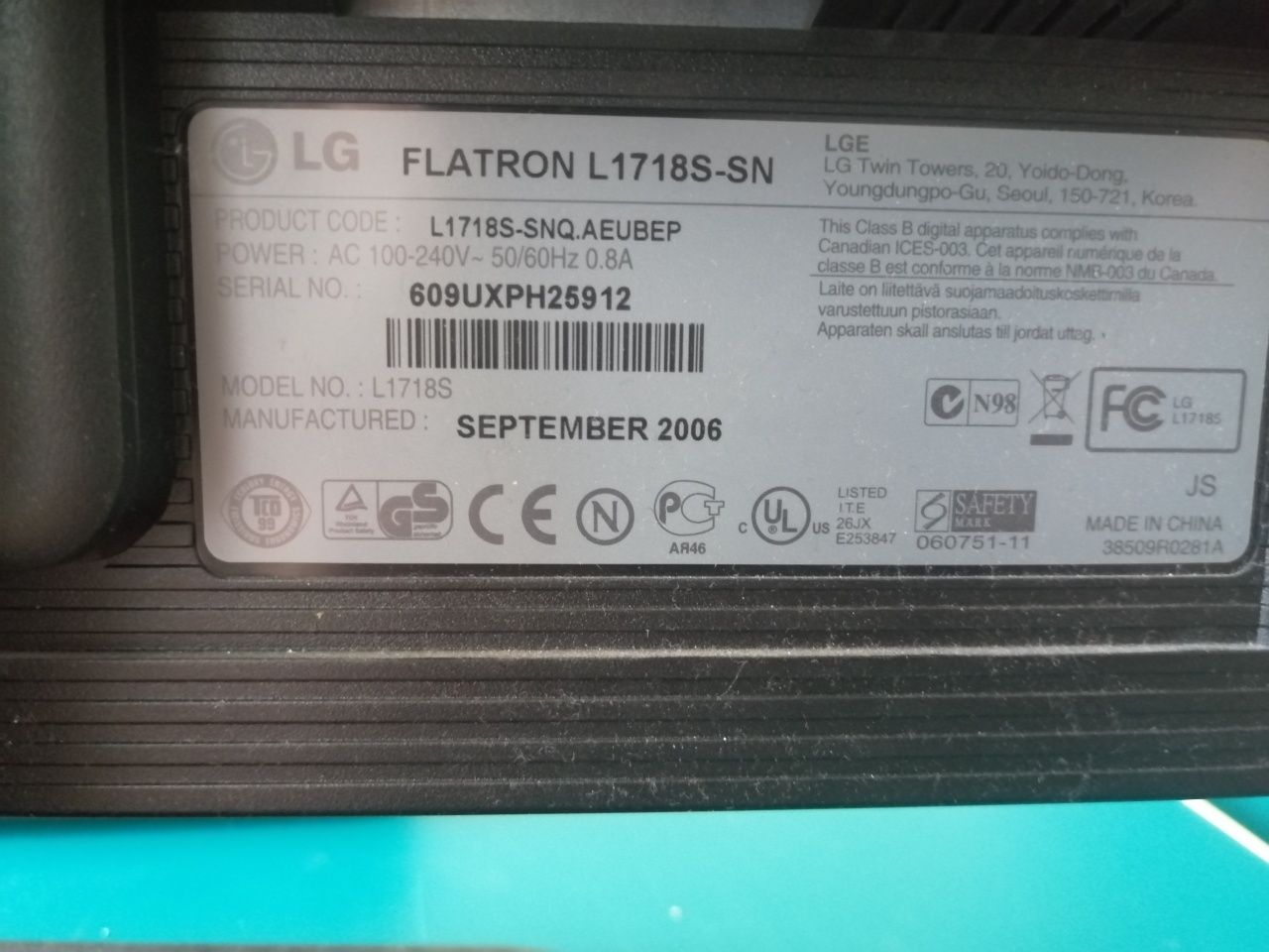 Monitor Flatron LG