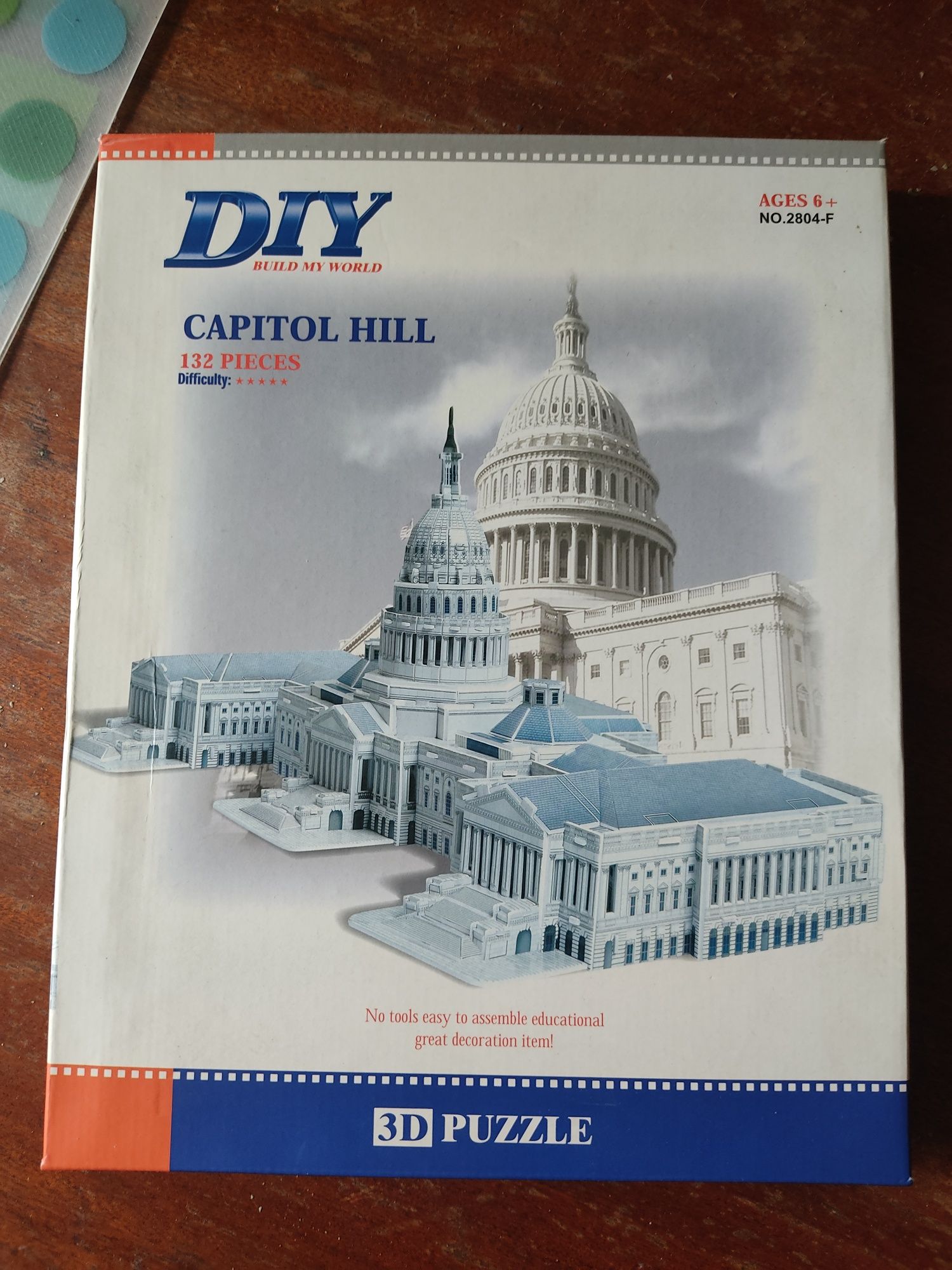 Lean Toys puzzle 3d 132 elementy Capitol Hill USA nowe