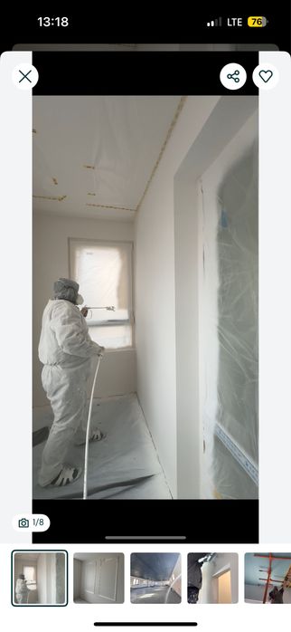 монтаж гіпсокартону, малярні роботи , монтаж ламінату, фарбування