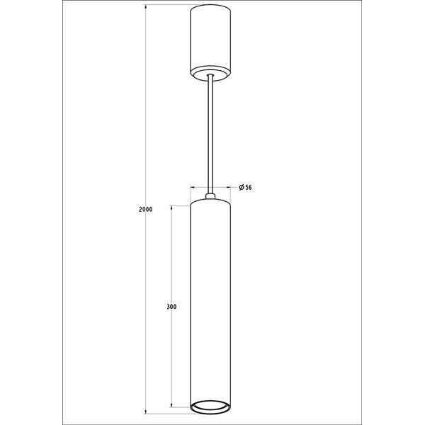 Lampa wisząca TUBA firmy ZUMA LINE