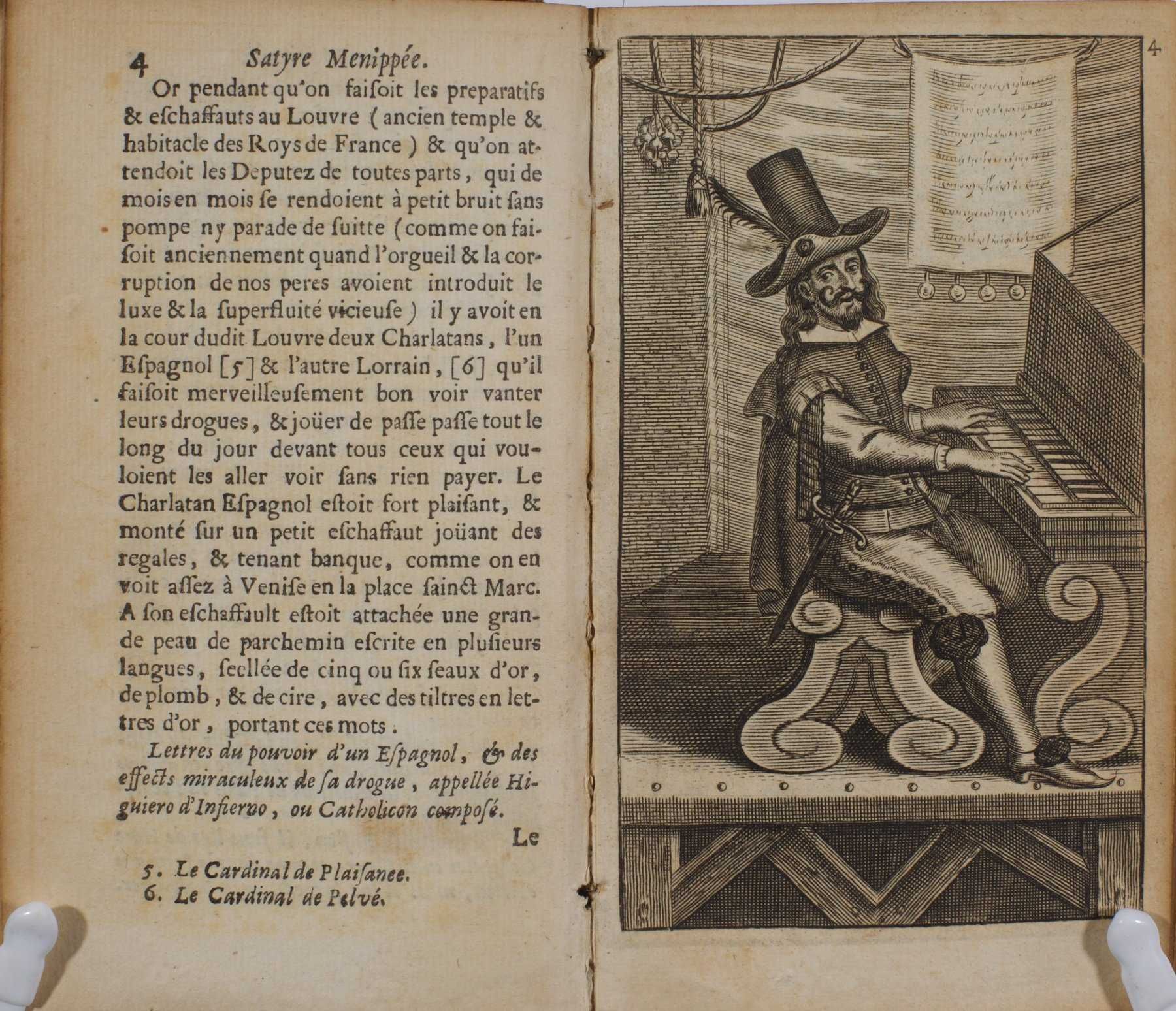 Importante obra literária satírica do Renascimento Francês. 1677.
