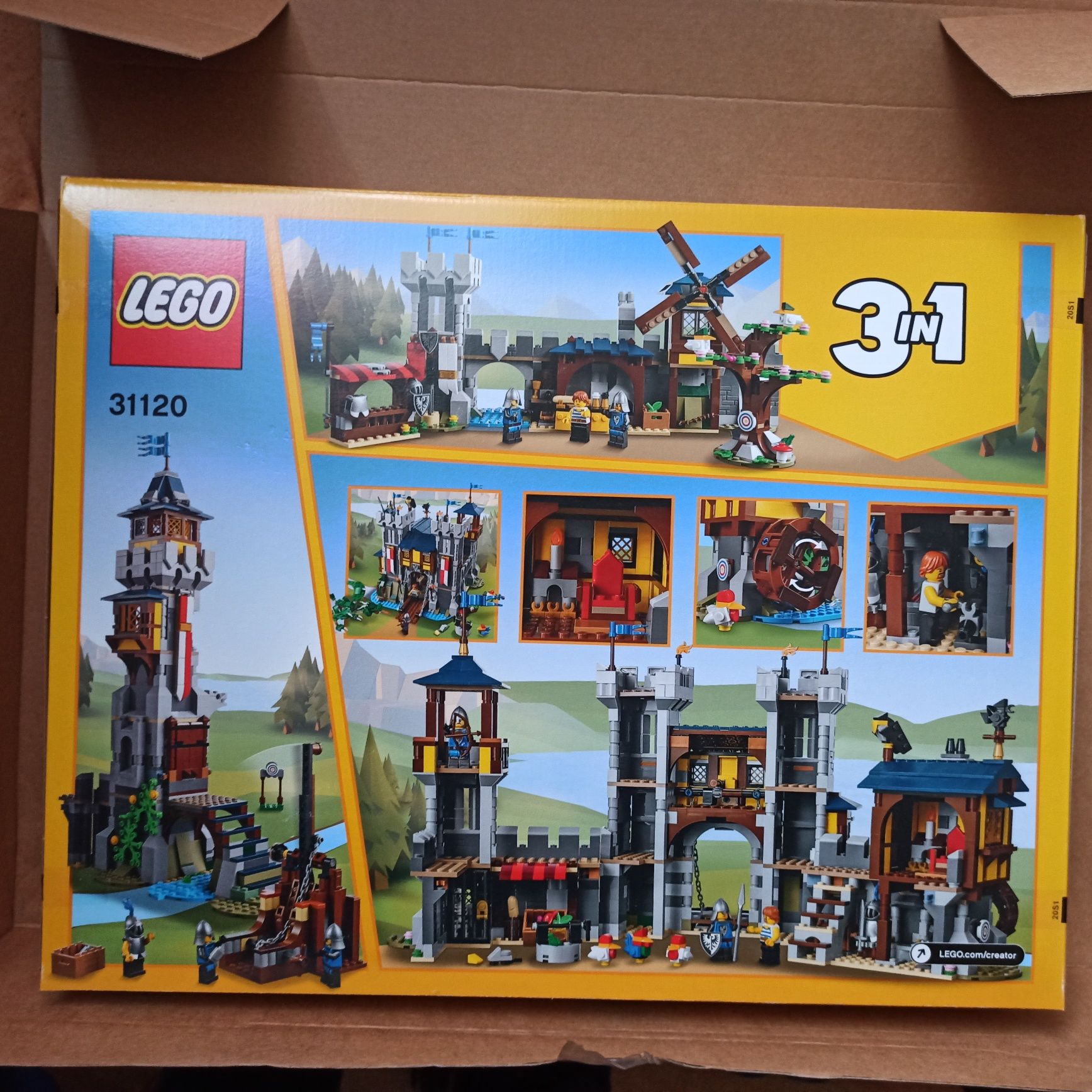 Lego Creator 31120, nowy nieotwierany. Zamek średniowieczny.