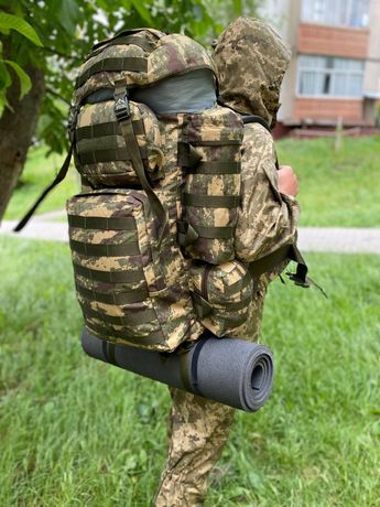 Рюкзак тактический с алюминиевыми планками и системой молли Армейский