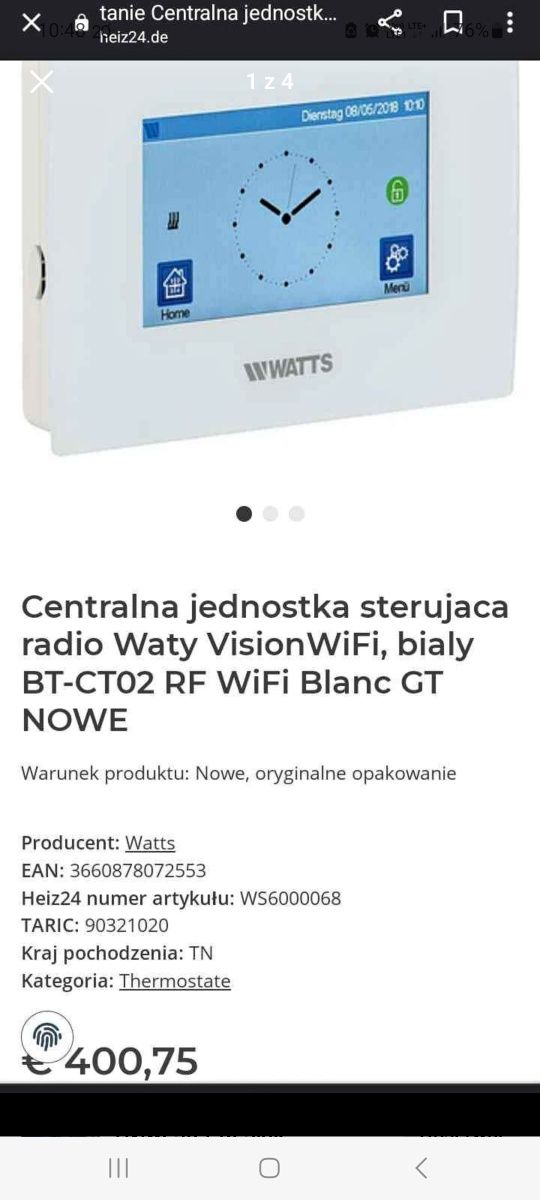 Jednostka sterującą op watts vision odbiornik radiowy bt-wr02