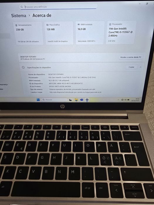 Portátil HP Probook