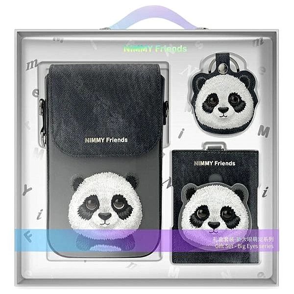 Zestaw Nimmy Big Eyed Pet 2.0 Panda 3w1 torebka na telefon + portfel +