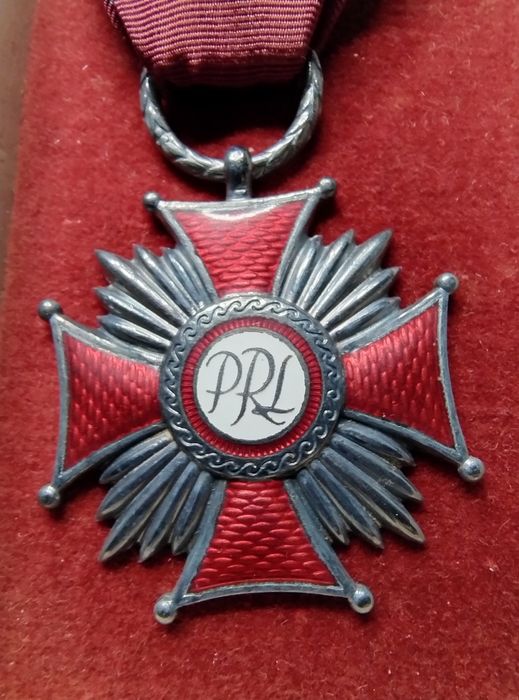 PRL SKZ Srebrny Krzyż Zasługi łata 50-te