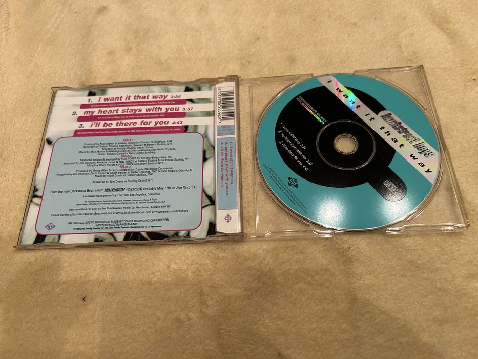 Plyta CD  singiel zespołu Backstreet Boys - Millenium