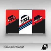 Plakat 100x70cm Lancia Delta Integrale evo evolution