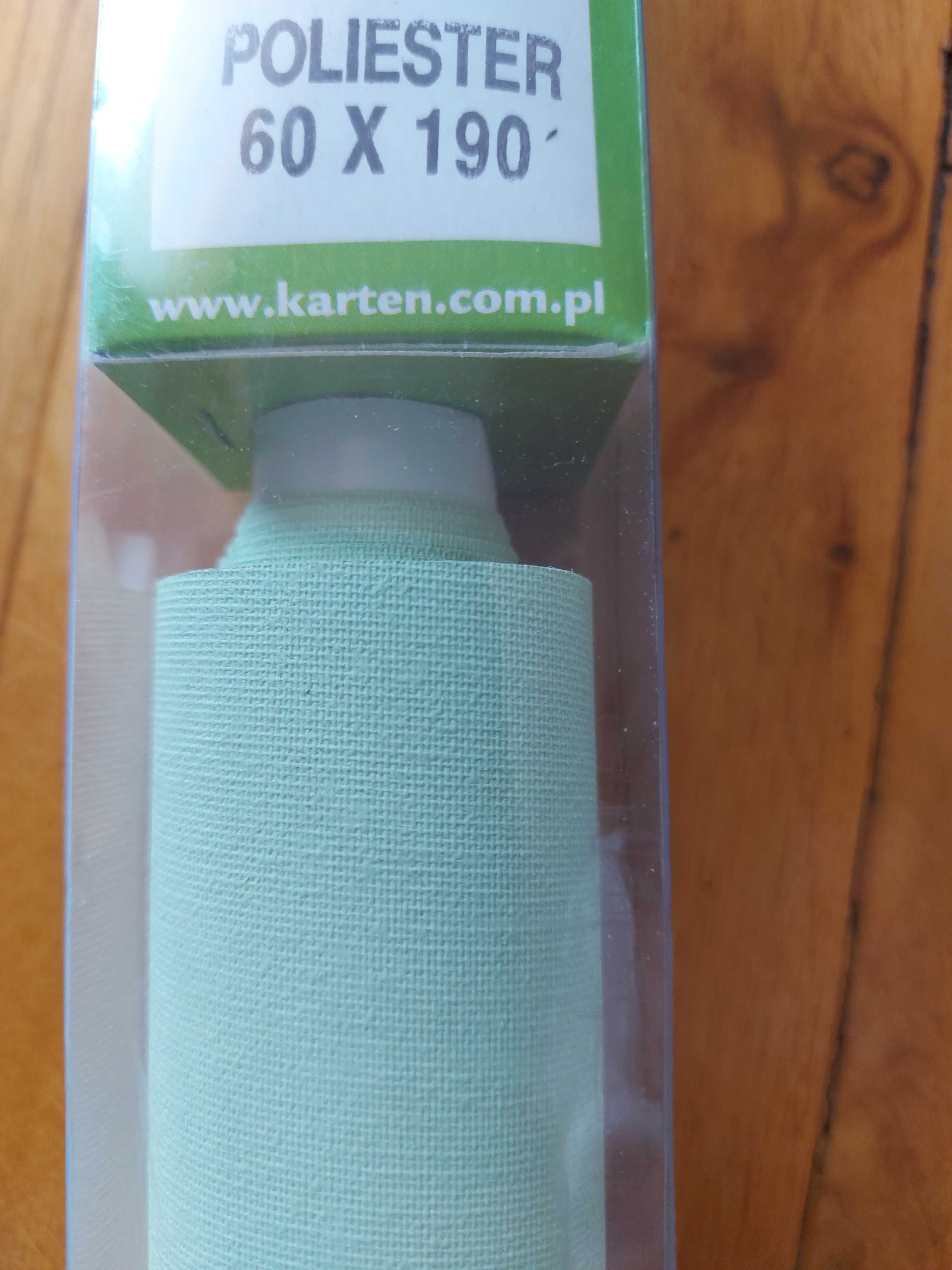 Roleta poliestrowa 60x190 - kolor seledynowy