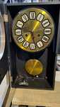 Zegar ścienny vintage PRL Predom Metron Z-241 retro drewniany