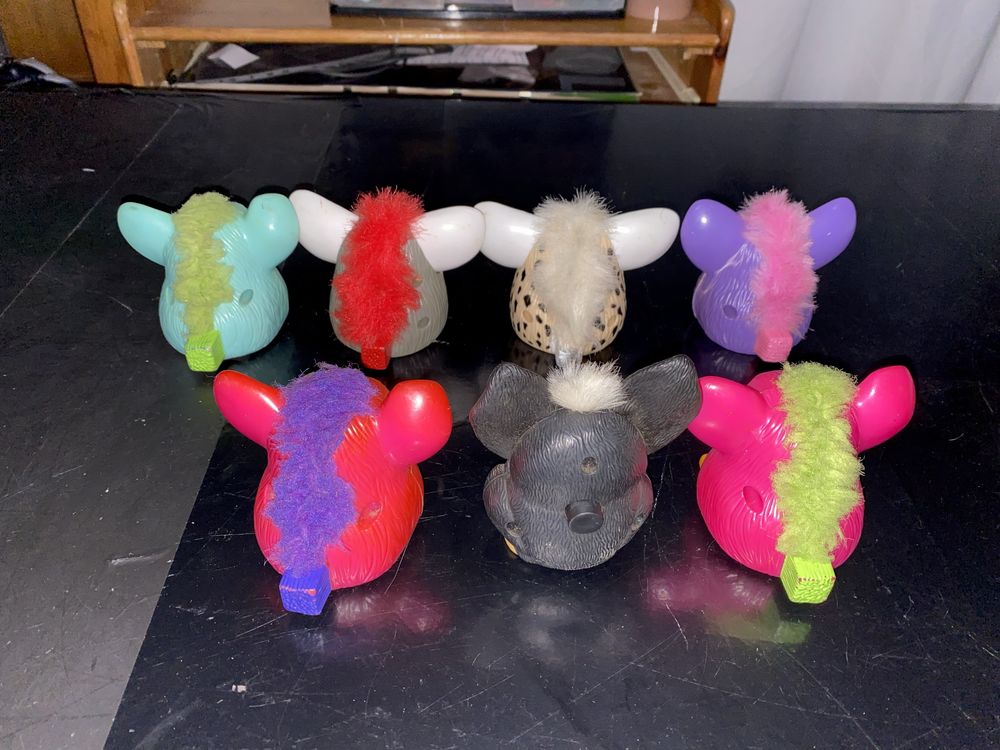 Sete Figuras Furby 1998, Happy Meal - Mc Donald’s