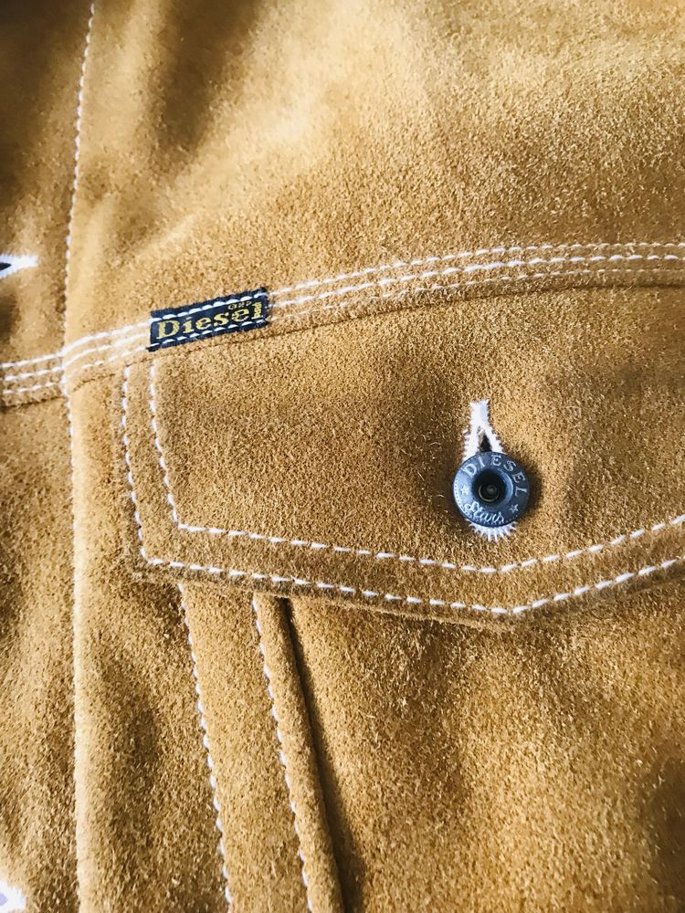 Casaco Diesel Vintage em pele original L